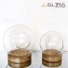 JUPITER WB 25cm. - Handmade Colour Dozen Transparent Glass, Height 26 cm.