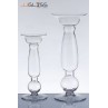 CANDLE STAND 1099/40 - Clear Glass Hurricane Vase, Height 40 cm.
