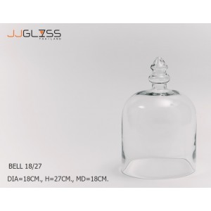 BELL 18/27 - Transparent Handmade Colour Cover, Height 27 cm.