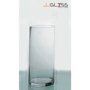 CYLINDER VASE 18/40 - Clear Glass Cylinder Vase