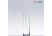 CYLINDER VASE 20/25 - Large glass cylinder vase, height 40 cm.