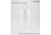 GLASS DOME 24.5cm.x50cm. - ฝาครอบแก้ว แฮนด์เมด เนื้อใส ความสูง 50 ซม.