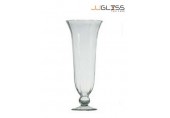 HURRICAN A7/45 - Transparent Handmade Colour Vase, Height 45 cm. 