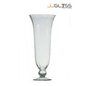 HURRICAN A7/45 - Transparent Handmade Colour Vase, Height 45 cm. 