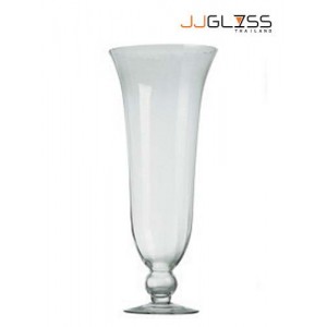 HURRICAN A7/60 - Transparent Handmade Colour Vase, Height 60 cm. 