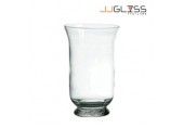 HURRICANE 1/30 - Transparent Handmade Colour Vase, Height 30 cm.