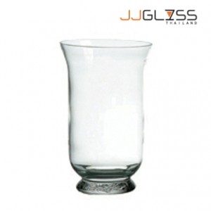 HURRICANE 1/30 - Transparent Handmade Colour Vase, Height 30 cm.