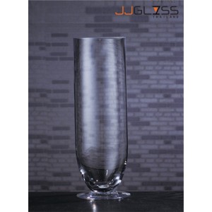 HURRICANE 610 - Clear Glass Hurricane Vase, Height 25 cm.