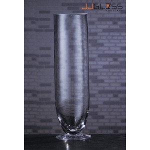 HURRICANE 611 - Clear Glass Hurricane Vase, Height 30 cm.