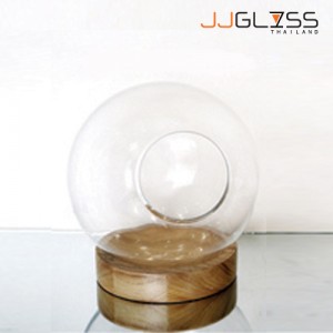 JUPITER WB 25cm. - Handmade Colour Dozen Transparent Glass, Height 26 cm.
