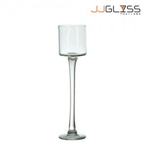 STEM VASE 1125/50 - Stem Vase Transparent Handmade, Height 50 cm.