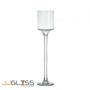 STEM VASE 1125/55 - Stem Vase Transparent Handmade Colour, Height 55 cm.