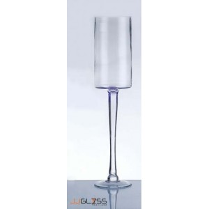 STEM VASE 891/50 - แจกันแก้ว แฮนด์เมด ทรงสูง เนื้อใส ความสูง 50 ซม.
