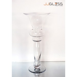 VASE 216/55 - Transparent torch vase, Height 55 cm.