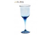 แก้วขา 227/21 น้ำเงิน - แก้วขา แฮนด์เมด สีน้ำเงิน 11 ออนซ์ (300 มล.)