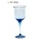 Glass KK 227/21 Blue - Blue Stemware 21 cm. Tall Handmade Colour Glass 11 oz. (300 ml.)