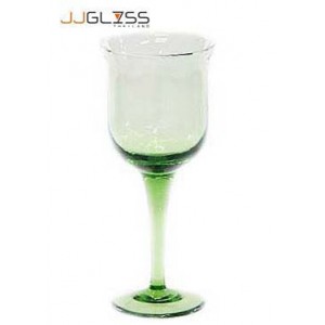 แก้วขา 227/23 เขียว - แก้วขา แฮนด์เมด สีเขียว 16 ออนซ์ (450 มล.)