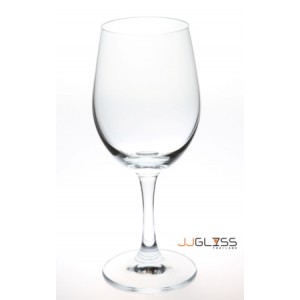 Glass KK 10101 Red Wine - Transparent Handmade Colour Glass Legs 11oz. (300ml.)
