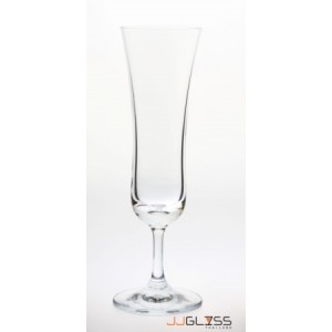 Glass KK 10122 Champange - Transparent Handmade Colour Glass Legs 5.6 oz. (170 ml.)