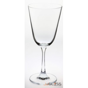 Glass KK 10500 Goblet - Transparent Handmade Colour Glass Legs 14 oz. (400 ml.)