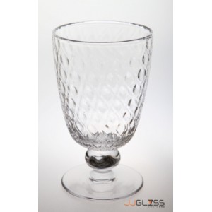 Glass KK 15 cm. Diamon Transparent - Handmade Colour Glass , Diamon Transparent 