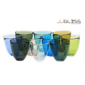 Glass P049/10 - Handmade colored glass 12 oz. (350 ml.) 