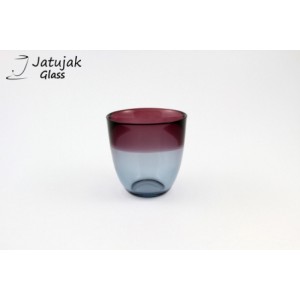 Glass P049/8.5-2 Tones Purple-Gray - 8 oz. Handmade Colour Glass, 2 Tones Purple-Gray (225 ml.)