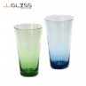 Glass 054/17 Wide Mouth Blue - Handmade Colour Glass, Wide Mouth Blue, Capacity 22 oz. (625 ML.)