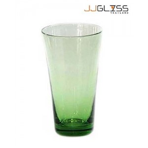 Glass 054/17 Wide Mouth Green - Handmade Colour Glass, Wide Mouth Green, Capacity 22 oz. (625 ML.)