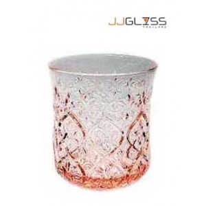 Glass 058/9 Thai Pink - 9 oz. Pink Vintage Thai Styled Colored Glass (250 ml.)