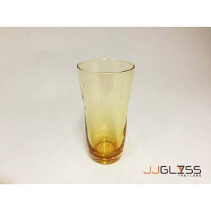 Glass 058 Bubble Amber - Handmade Colour Glass, Bubble Amber 17 oz. (475 ml.)
