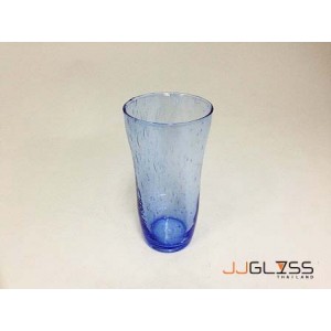 Glass 058 Bubble Blue - Handmade Colour Glass, Bubble Blue 17 oz. (475 ml.)