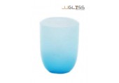 Glass 465/10 Milky Blue - Milky Blue Handmade Colour Water Glass 11 oz. (325 ml.)