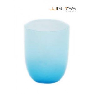 Glass 465/10 Milky Blue - Milky Blue Handmade Colour Water Glass 11 oz. (325 ml.)