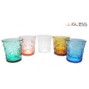 Glass 732/9 BYST - 9 oz. BYST Pattern Colored Water Glass (250 ml.) 