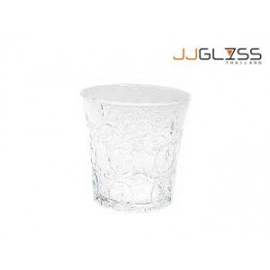 Glass 732/9 BYST Transparent  - 9 oz. Transparent Colored BYST Pattern Glass (250 ml.)