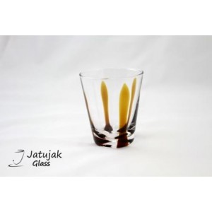 Glass 742/10.5 T4L Brown - Transparent Handmade Colour Glass With Brown 12 oz. (350 ml.)