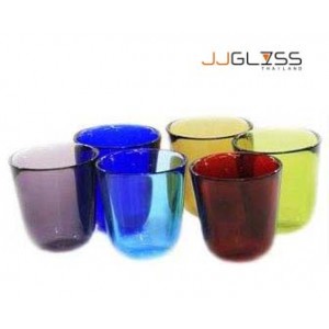Glass P765/10 - Handmade colored glass 10 oz. (275 ml.) 