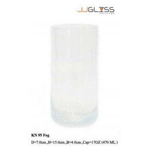 Glass 95 Fog - 17 oz. Fog Handmade Colour Glass (470 ml.)