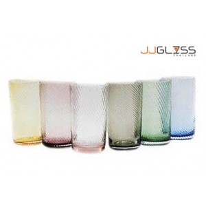Glass 95 LRB - 14 oz. Handmade Colour Water Glass (400 ml.)