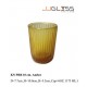 Glass PRB 10 cm.Amber - 6 oz. Amber Colored Juice Glass Handmade (175 ml.)