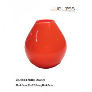 JK 65/12 Milky Orange - Milky Orange Handmade Colour Vase