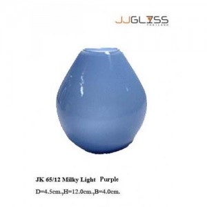 JK 65/12 Milky Purple - Milky Purple Handmade Colour Vase