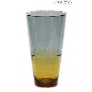 JK 742/30-2 Tones Gray-Amber - Handmade Colour Vase, 2 Tones Gray-Amber 