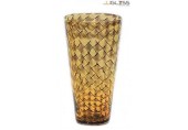 JK 742/30 Feather Amber - Handmade Colour Vase , Feather Amber 