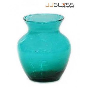 JK 758 Green - Green Handmade Colour Vase