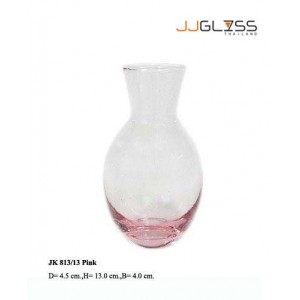 JK 813/13 Pink - Pink Handmade Colour Vase
