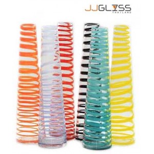 JK 945/35 Spiral - Handmade Colour Glass, Spiral Colors