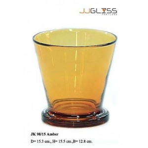 JK 98/15 Amber - Amber Handmade Colour Vase