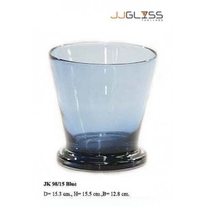 JK 98/15 Blue - Blue Handmade Colour Vase